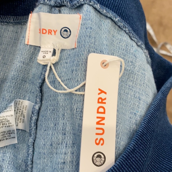 Sundry Pants Blue Drawstring Stripes - Picture 7 of 7